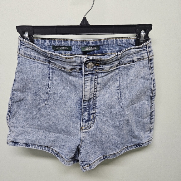 Wild Fable Jean Denim Short Light Wash No Pockets Highest Rise Zip Stretch Sz 4 - Picture 5 of 5